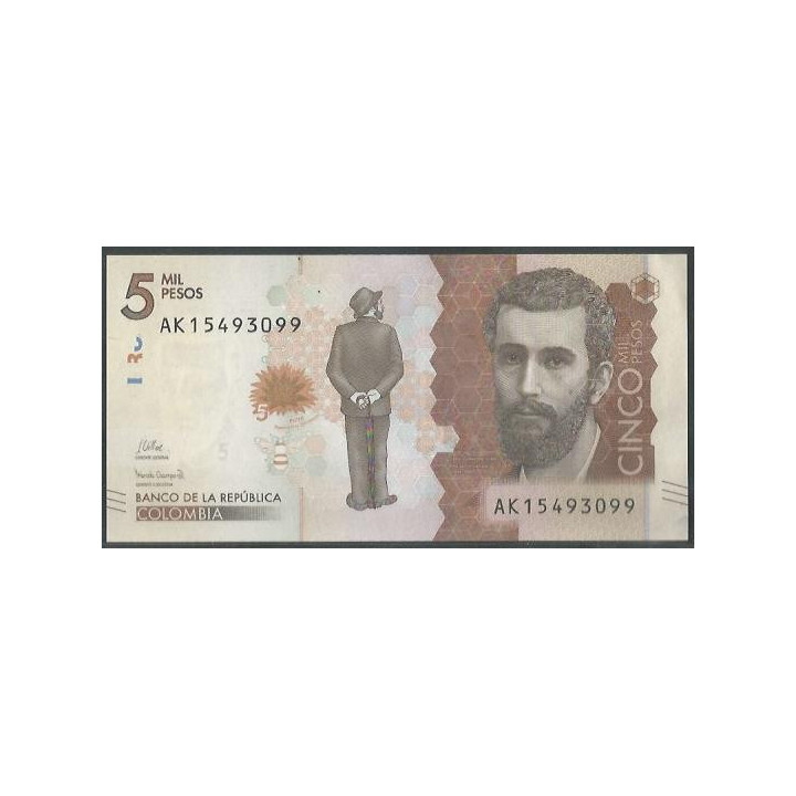 Billete de 5.000 Pesos 26 May 2020 Serie AK BGWNF5-