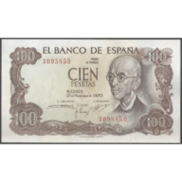 España 100 Pesetas 17 Nov 1970 P152a
