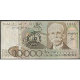 Brasil 10 Cruzados ND1986 Firma 23 P206