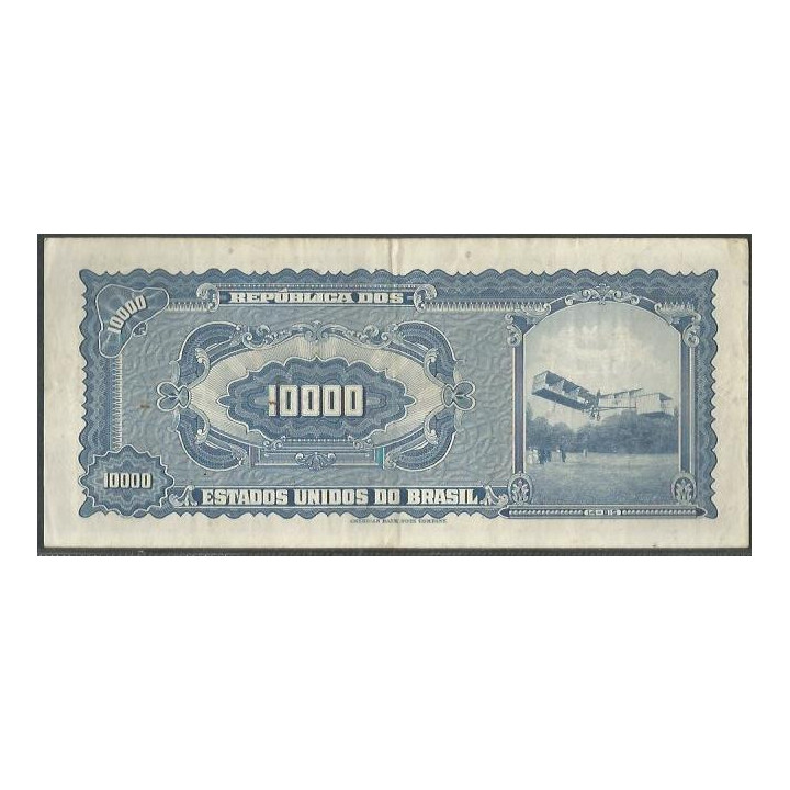 Brasil 10 Cruzeiros Novos ND1967 P189b reverso