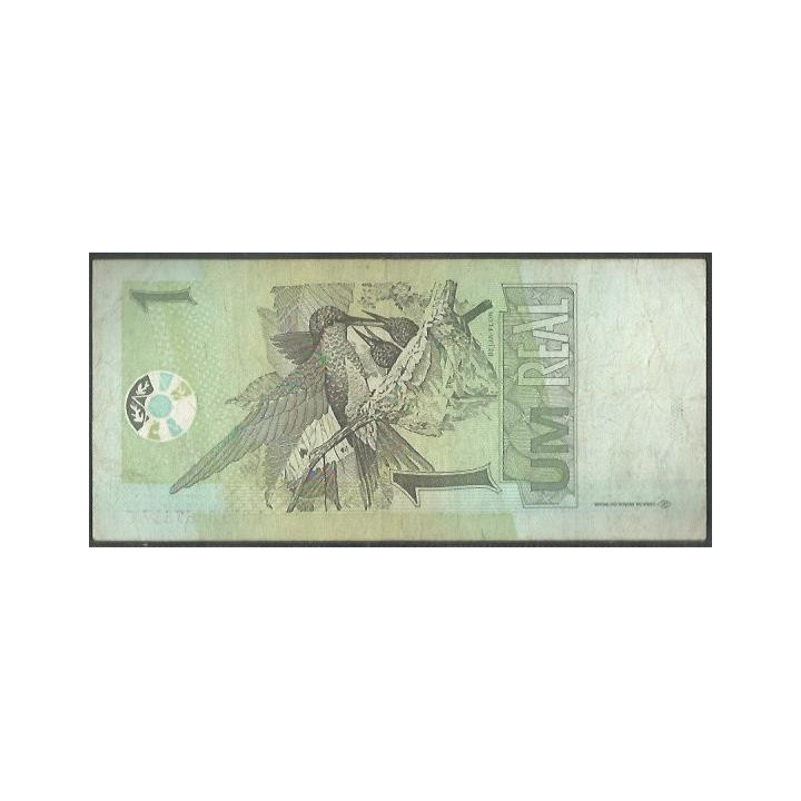 Brasil 1 Real ND2003 P251a reverso