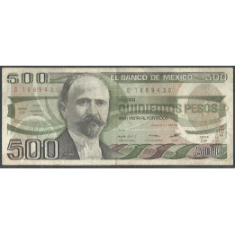 Mexico 500 Pesos 14 Mar 1983 Serie CP P79a