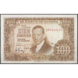 España 100 Pesetas 7 Abr 1953 P145