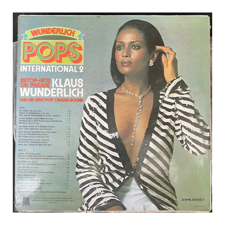Klaus Wunderlich Pops International 2 - Colombia reverso