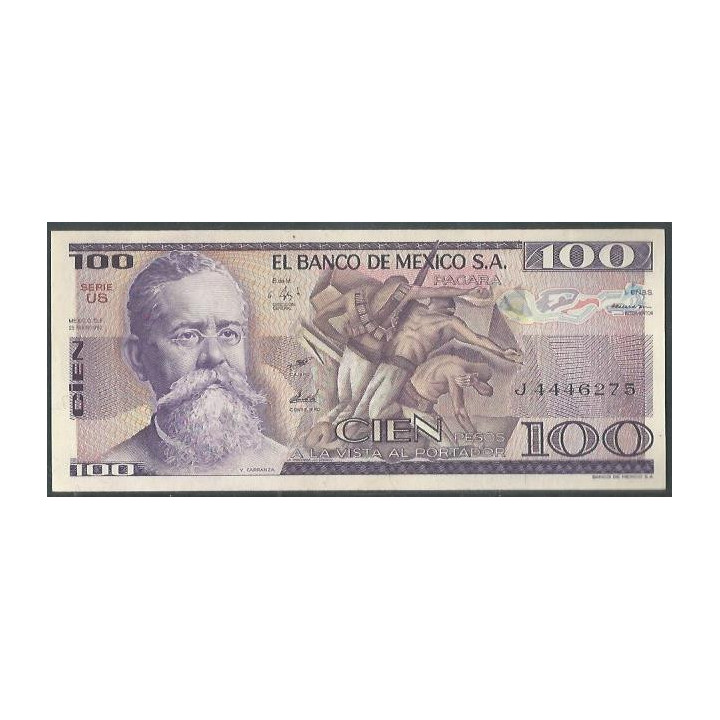 Mexico 100 Pesos 25 Mar 1982 Serie US P74c