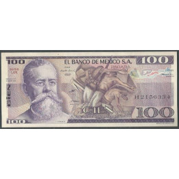 Mexico 100 Pesos 25 Mar 1982 Serie UR P74c