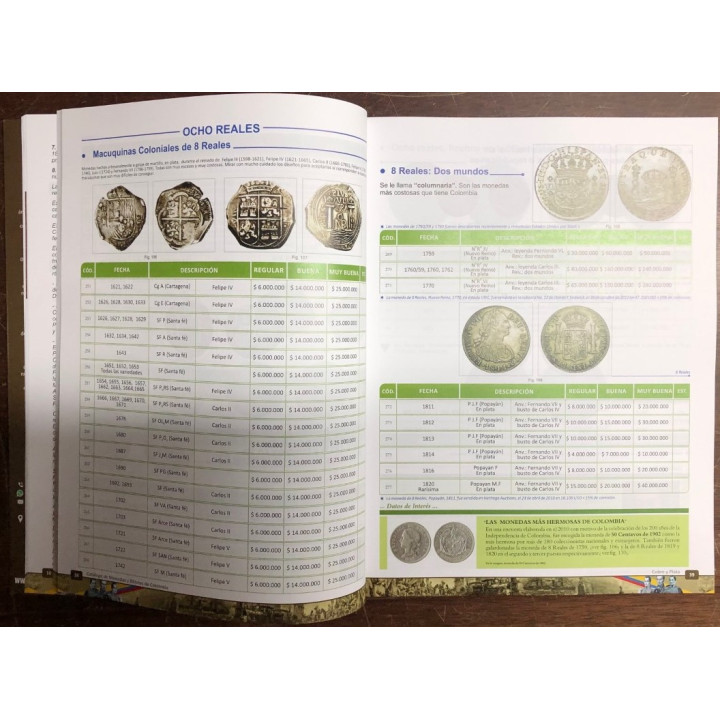 Monedas y billetes Banco de Colombia 1616-2013 - Prdro Pablo Hernandez reverso