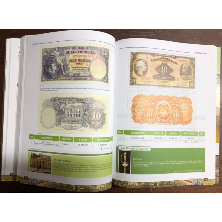 Monedas y billetes Banco de Colombia 1616-2013 - Prdro Pablo Hernandez reverso