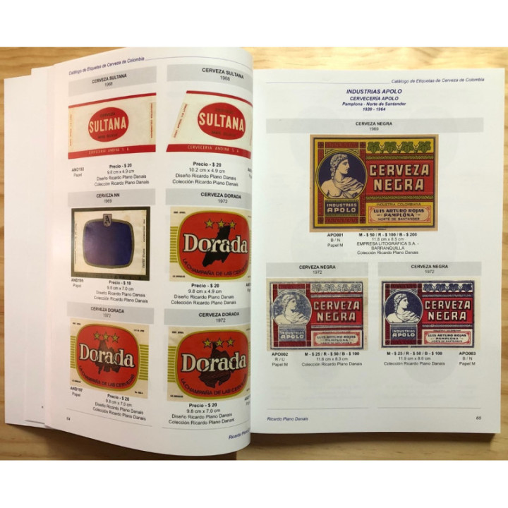 Catalogo de Etiquetas de cerveza de Colombia 1880-2005 - Ricardo Plano Danais reverso