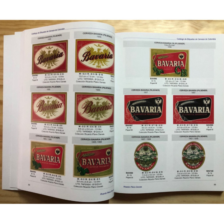 Catalogo de Etiquetas de cerveza de Colombia 1880-2005 - Ricardo Plano Danais reverso
