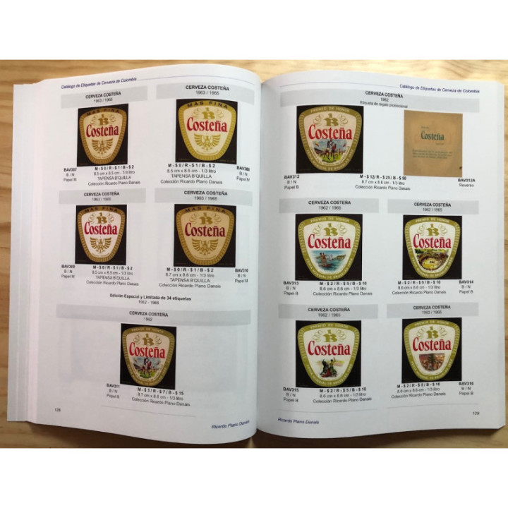 Catalogo de Etiquetas de cerveza de Colombia 1880-2005 - Ricardo Plano Danais reverso