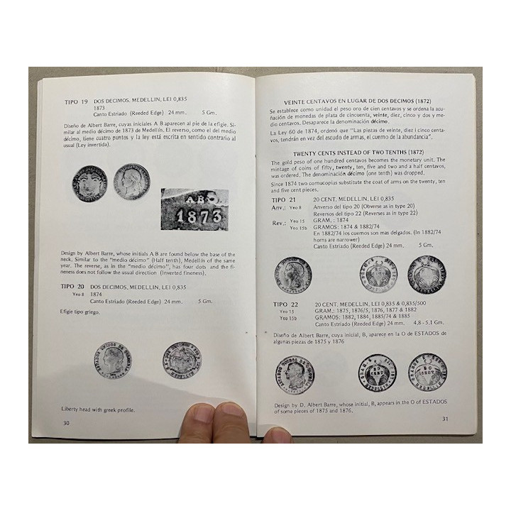 Catalogo 2 Reales 2 Decimos Y 20 Centavos 1811-1982 - Jorge Emilio Restrepo reverso