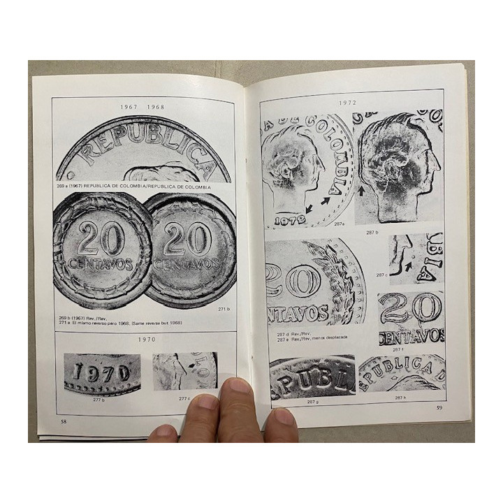 Catalogo 2 Reales 2 Decimos Y 20 Centavos 1811-1982 - Jorge Emilio Restrepo reverso