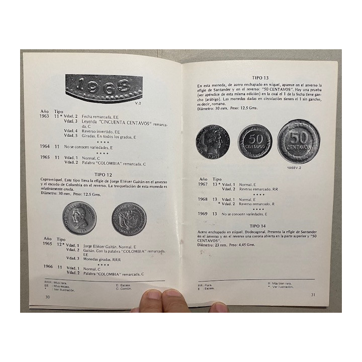 Catalogo 50 Centavos Siglo XX 1901-1978 - Jorge Emilio Restrepo reverso