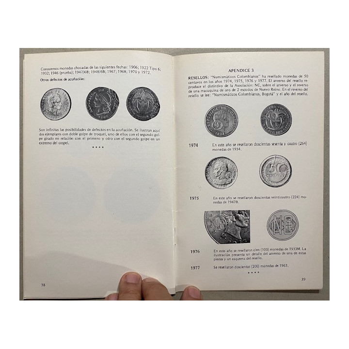 Catalogo 50 Centavos Siglo XX 1901-1978 - Jorge Emilio Restrepo reverso