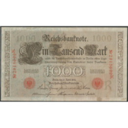 Alemania 1.000 Mark 21 Abr 1910 P44b