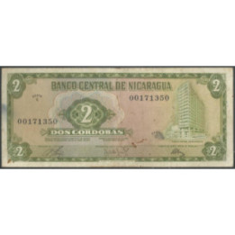 Nicaragua 2 Cordobas D1972 C P121a