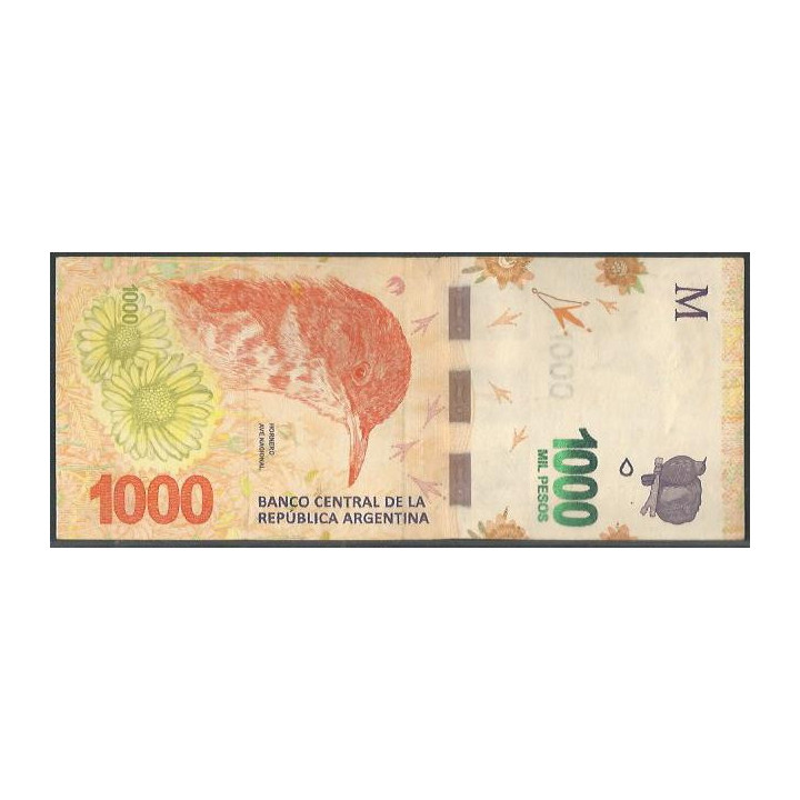 Argentina 1.000 Pesos ND2017 Serie M P366