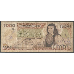 Mexico 1.000 Pesos 30 Oct 1984 Serie WS P81