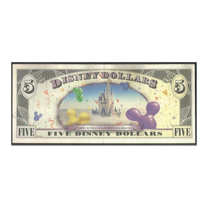 Disney 5 Dollars 2009 Mickey y Daisy Celebrate you reverso