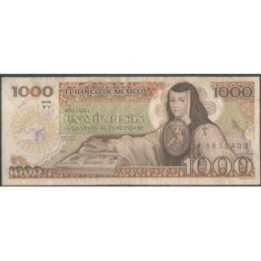 Mexico 1.000 Pesos 19 Jul 1985 Serie XY P85
