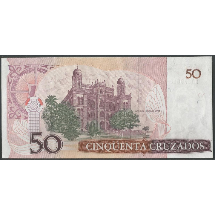 Brasil 50 Cruzados ND1986 P210a reverso