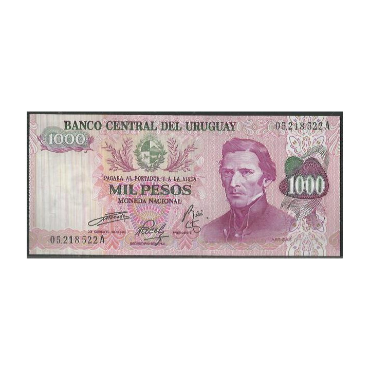 Uruguay 1.000 Pesos Serie A ND1974 P52