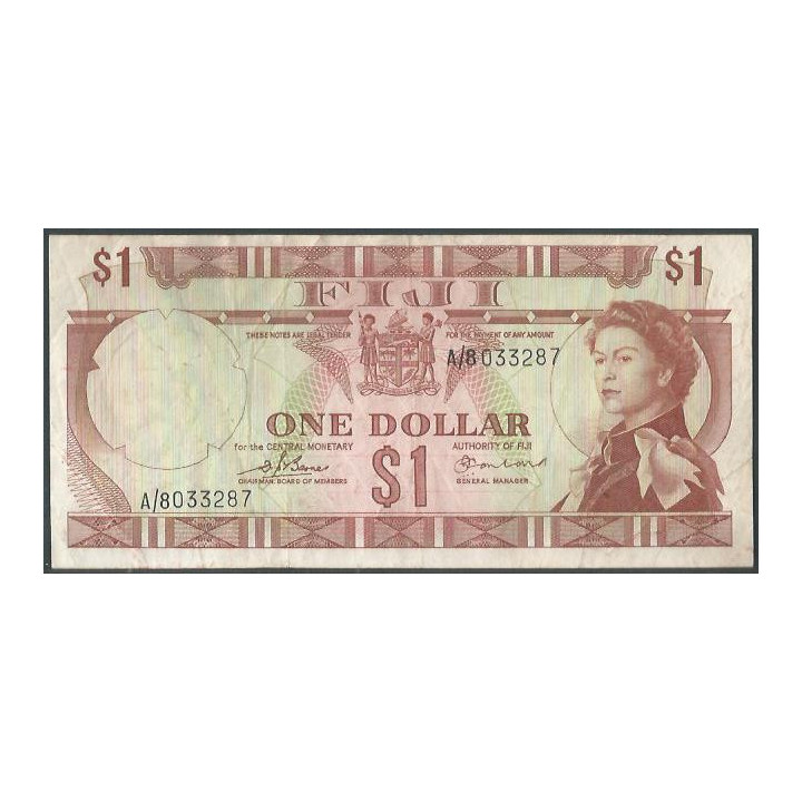 Fiji 1 Dollar ND1974 P71a