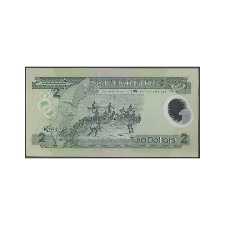 Islas Solomon 2 Dollars ND2001 P23 reverso