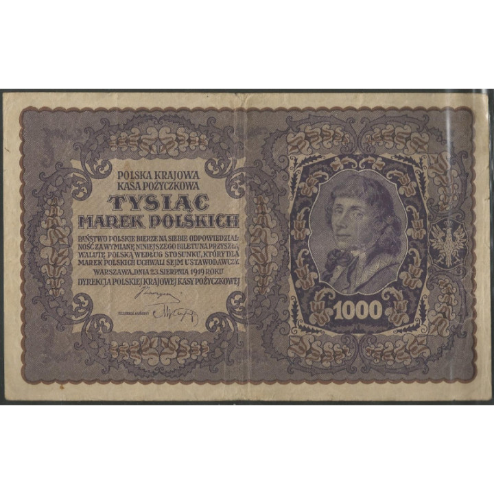Polonia 1.000 Marek 23 Ago 1919 P29