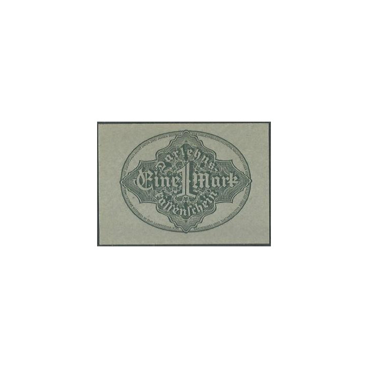 Alemania 1 Mark 15 Sep 1922 P61a reverso