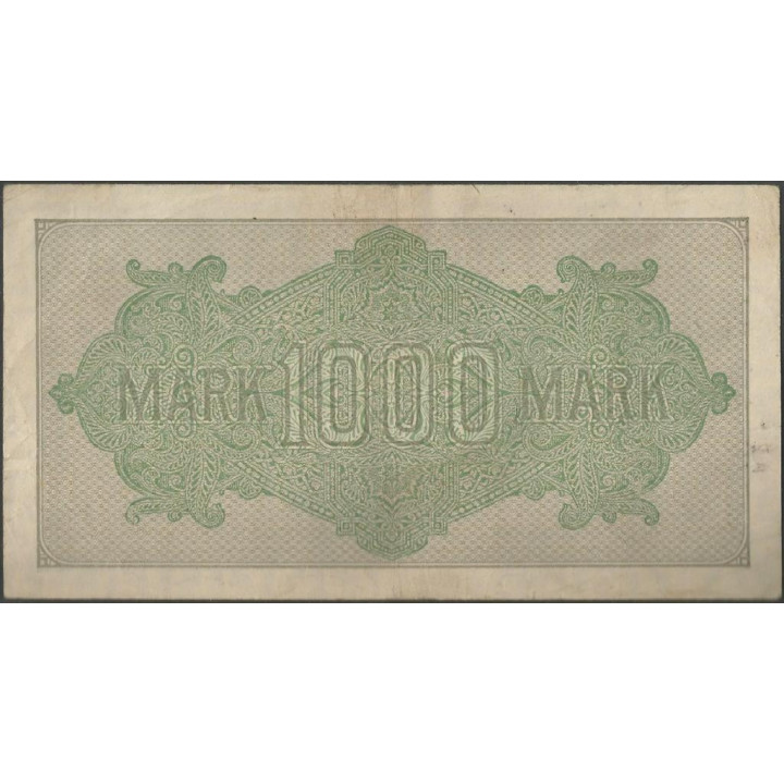 Alemania 1.000 Mark 15 Sep 1922 P76c reverso
