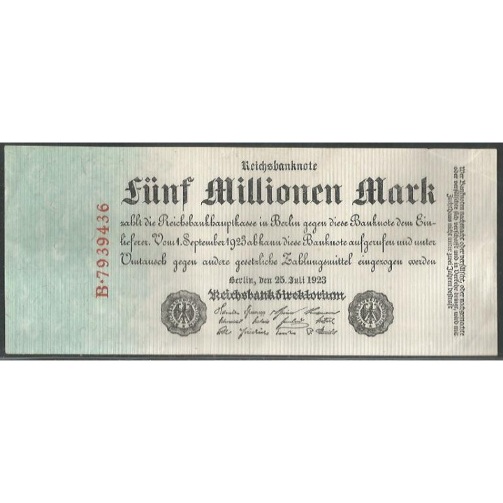 Alemania 5.000.000 25 Jul 1923 P95