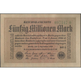 Alemania 50.000.000 Mark 1 Sep 1923 P109b