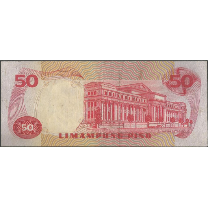 Filipinas 50 Piso ND P156a reverso