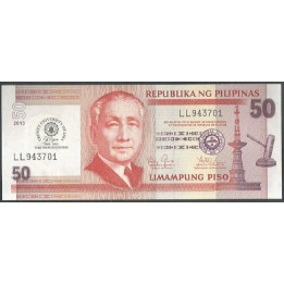 Filipinas 50 Piso 2013 P216 Conmemorativo de los 50 Años de la Universidad Trinity