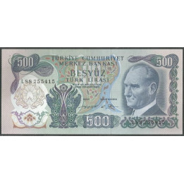 Turkya 500 Liras L1970 (1 SEP 1971) P190d