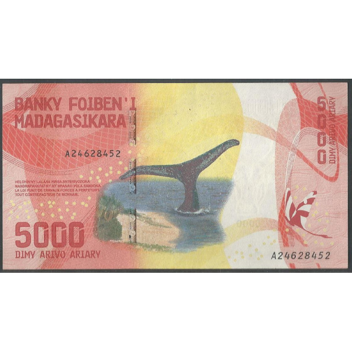 Madagascar 5.000 Ariary ND2017 P102