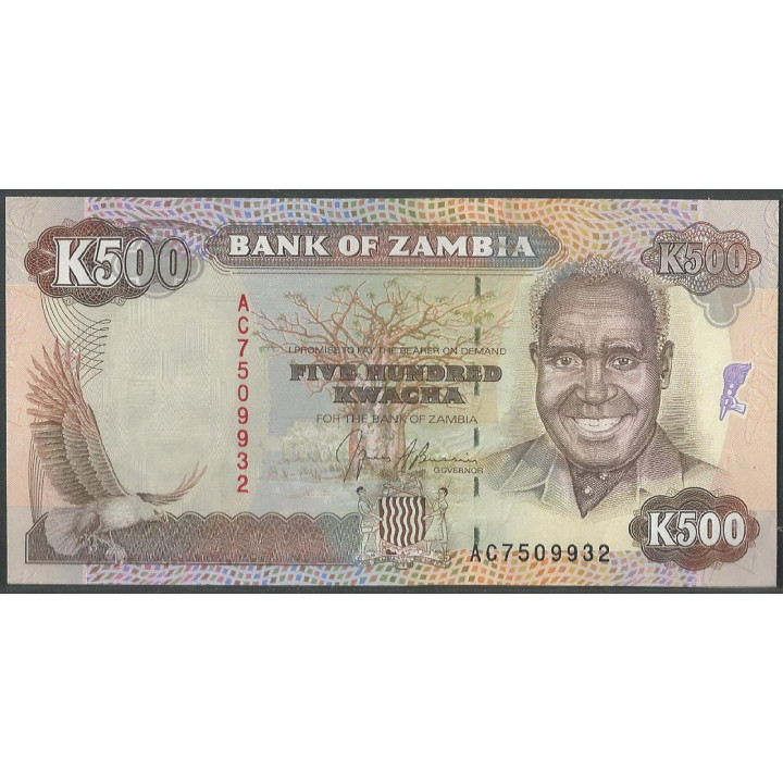 Zambia 500 Kwacha ND1991 P35a