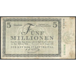 Alemania - Freital 5.000.000 Mark 25 Ago 1923