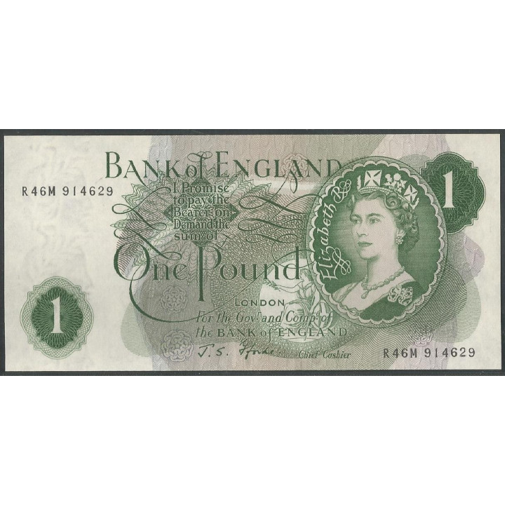 Inglaterra 1 Pound ND1966-70 P374e