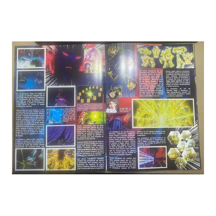 Los Caballeros del Zodiaco Hades - Editorial Panda reverso