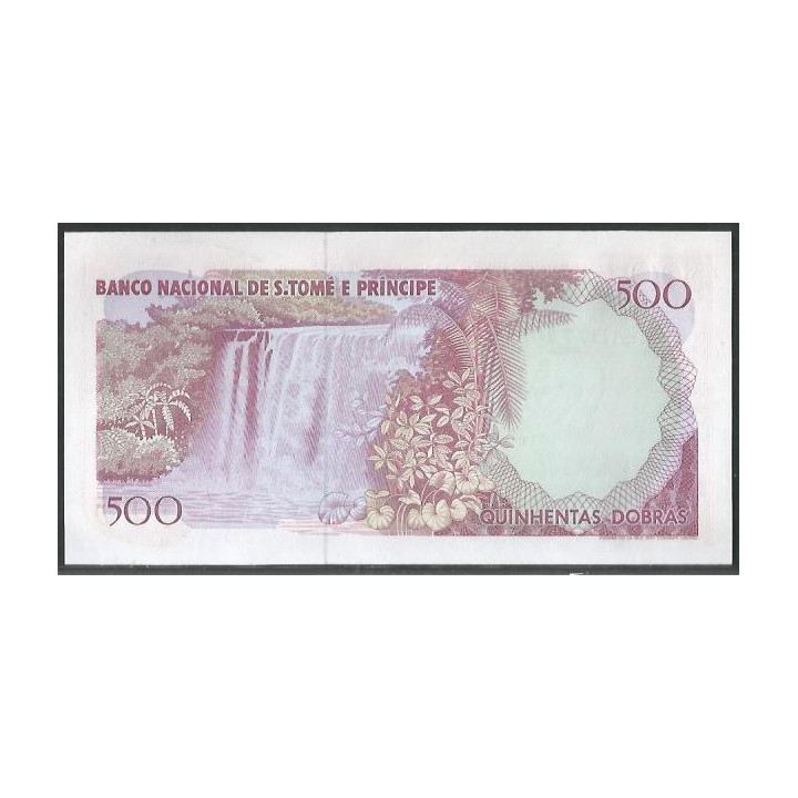 St. Tome e Prince 500 Dobras 4 Ene 1989 P61 reverso