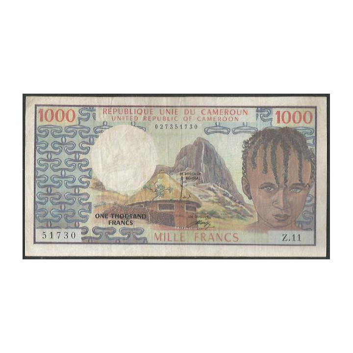Camerun 1.000 Francs 1 Abr 1978 P16c