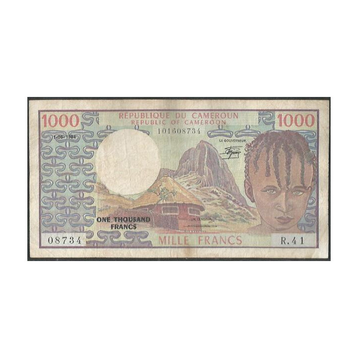 Camerun 1.000 Francs 1 Jun 1984 P21