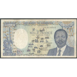Camerun 1.000 Francs 1 Ene 1985 P25