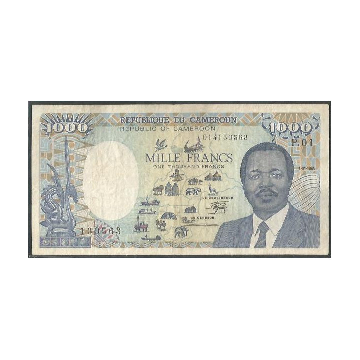 Camerun 1.000 Francs 1 Ene 1985 P25