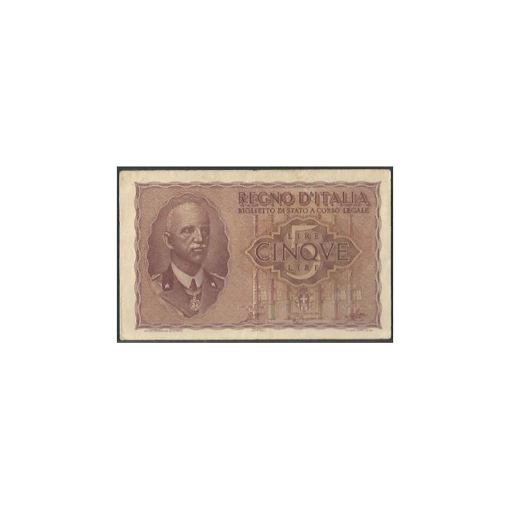 Italia 5 Liras 1944 P28