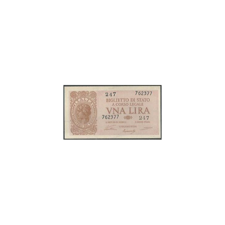 Italia 1 Lira 23 Nov 1944 P29a