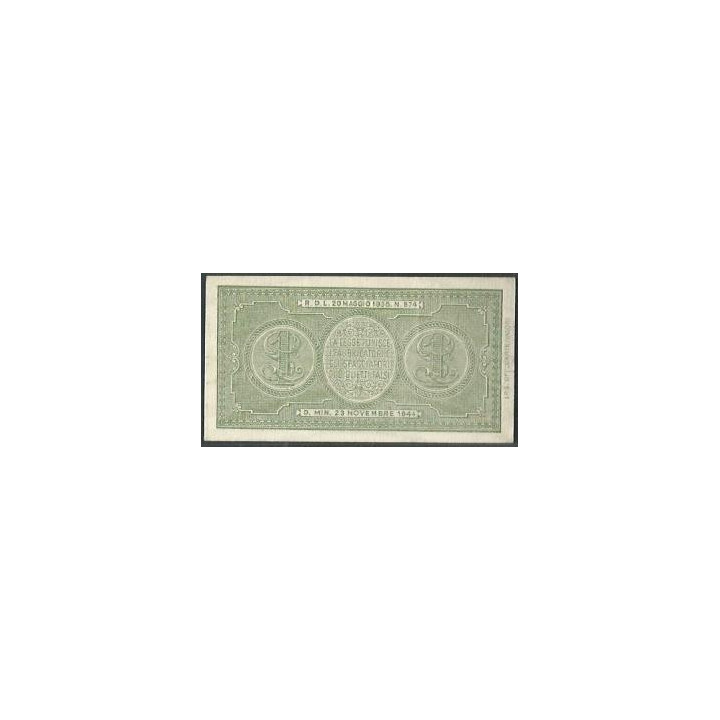 Italia 1 Lira 23 Nov 1944 P29c reverso
